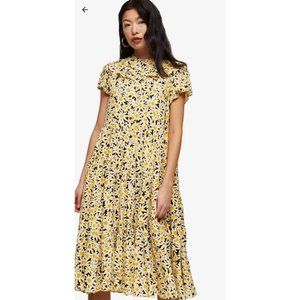 Topshop Yellow Daisy Dress